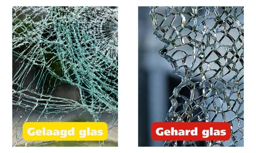 Verschil tussen gelaagd glas en gehard glas