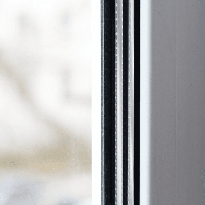 Triple glas in kozijn