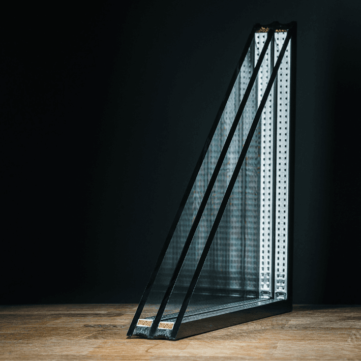 Triple glas uitsnede