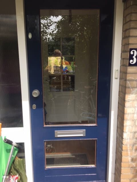 Woerden voordeur glas