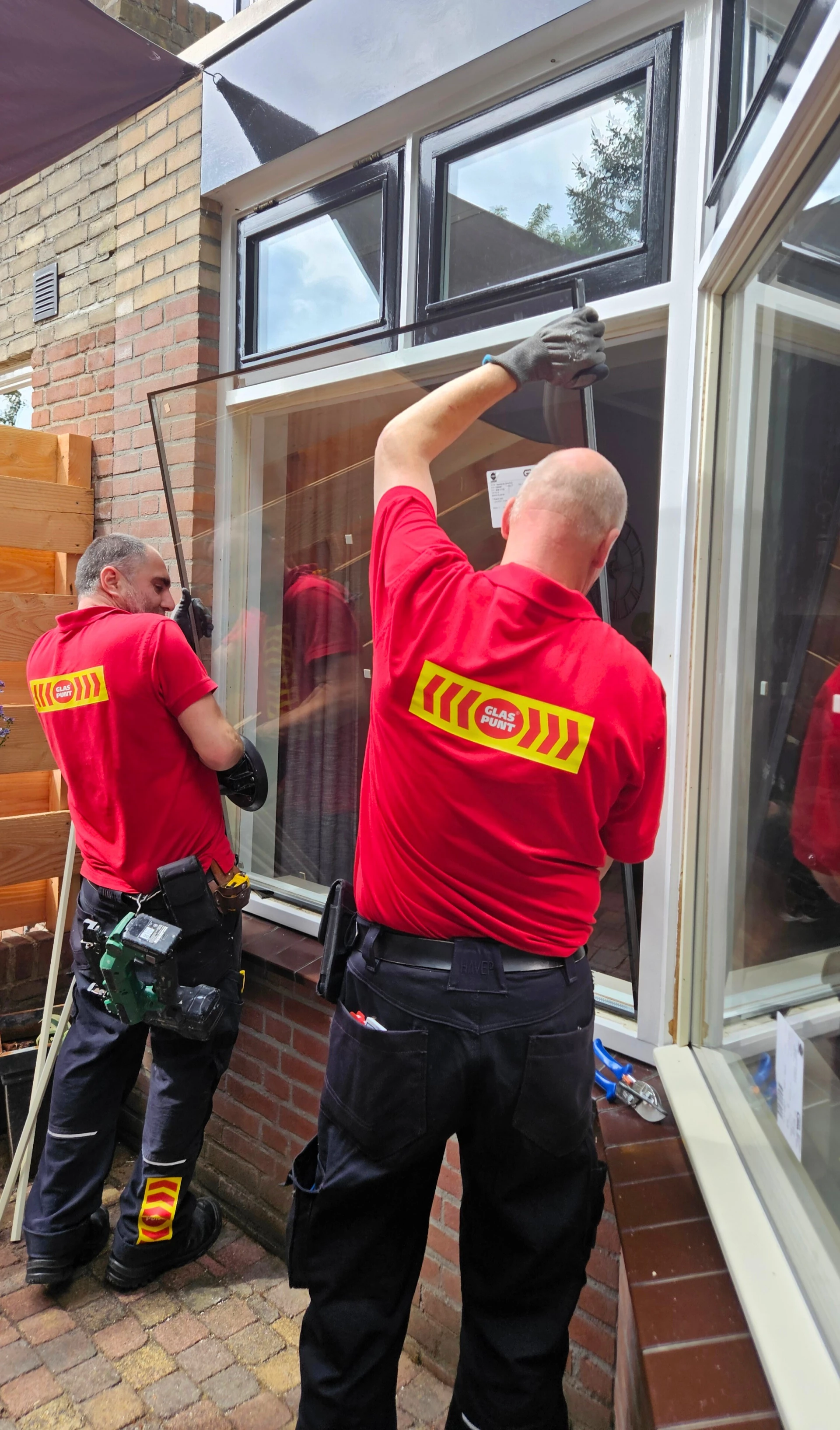 Glaszetter plaatsen nieuw HR++ glas