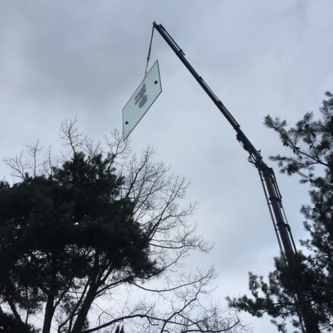 Glaszetten met de kraanwagen gallerij afbeelding 5