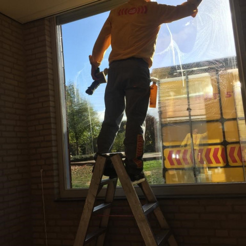 Dubbel glas ruit door bij basisschool gallerij afbeelding 1