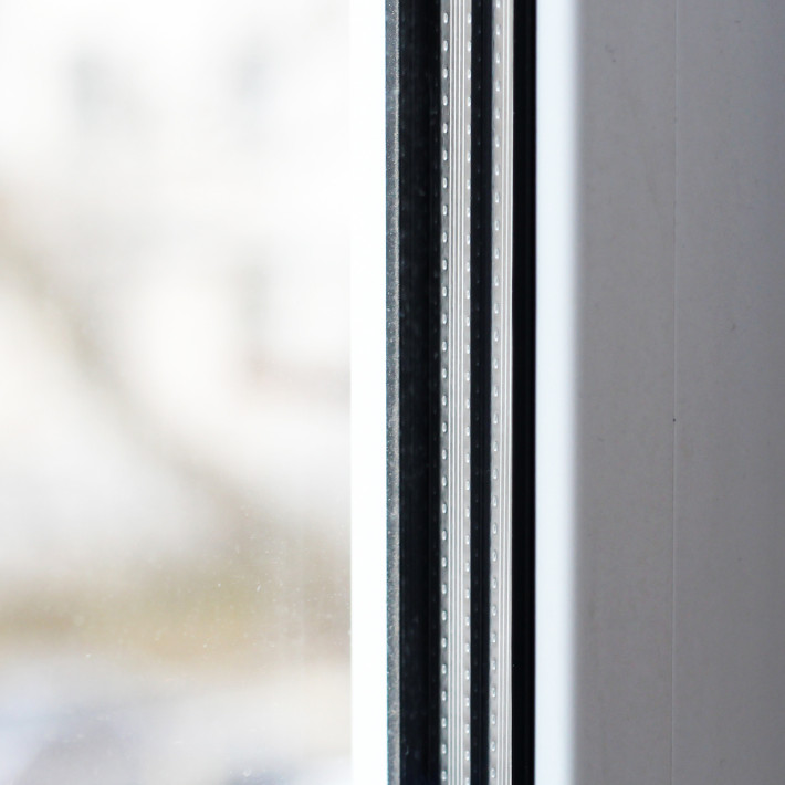 Triple glas in kozijn